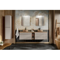 Kúpeľňová závesná skrinka pod umývadlo ICON - kašmír - 80 cm