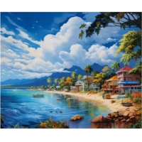 NORIMPEX Diamantové maľovanie Slnečné pobrežie 30x40cm