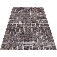 Kusový koberec PANNE cross - odtiene hnedej, 80x150 cm