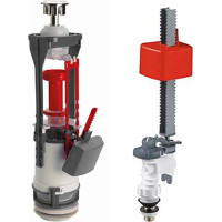 Sapho Splachovacia súprava s DUAL tlačidlom, spodné napúšťanie 1/2", chróm SSUV25