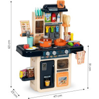 ECOTOYS Kuchynka so zvukmi a svetlami - modrá