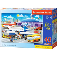 CASTORLAND Puzzle Na letisku MAXI 40 dielikov