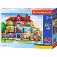 CASTORLAND Puzzle Život v dome MAXI 40 dielikov