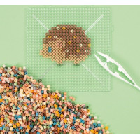PLAYBOX Zažehľovacie korálky v plastovom kufríku Mellow pastel + doštička a predlohy 12000ks