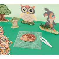 PLAYBOX Zažehľovacie korálky v plastovom kufríku Mellow pastel + doštička a predlohy 12000ks