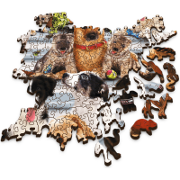 TREFL Drevené puzzle Psie priateľstvo 1000 dielikov