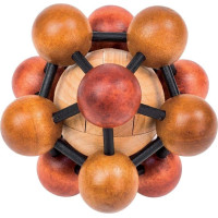 PROFESOR PUZZLE Drevený hlavolam Atom