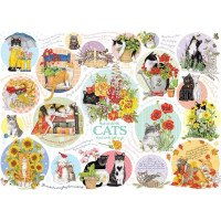 COBBLE HILL Puzzle Mačacie myšlienky 1000 dielikov