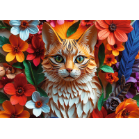 TREFL Puzzle Paper Art: Mačka 1000 dielikov