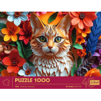TREFL Puzzle Paper Art: Mačka 1000 dielikov