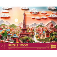 TREFL Puzzle Paper Art: Paríž 1000 dielikov