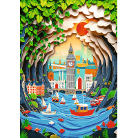 TREFL Puzzle Paper Art: Londýn 1000 dielikov