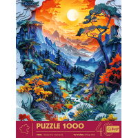 TREFL Puzzle Paper Art: Údolie 1000 dielikov