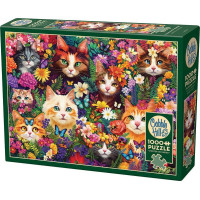 COBBLE HILL Puzzle Rozkvitnuté fúsky 1000 dielikov