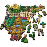 TREFL Drevené puzzle Slávne francúzske miesta 1000 dielikov