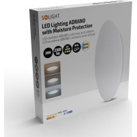 Solight LED osvetlenie Adrano s ochranou proti vlhkosti, IP54, 28W, 2380lm, 3CCT, 38cm