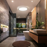 Solight LED osvetlenie Acate s ochranou proti vlhkosti, IP54, 24W, 2160lm, 3CCT, 30cm, strieborná