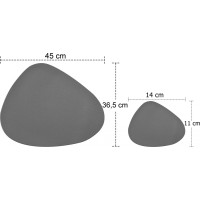 Sada prestierania TRIVAL GREY - šedé