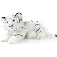 Rappa Plyšový tiger biely 60 cm ECO-FRIENDLY