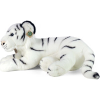 Rappa Plyšový tiger biely 60 cm ECO-FRIENDLY