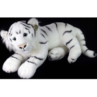 Rappa Plyšový tiger biely 60 cm ECO-FRIENDLY