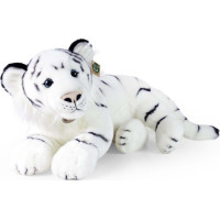 Rappa Plyšový tiger biely 60 cm ECO-FRIENDLY