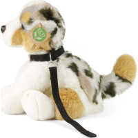 Rappa Plyšový pes austrálsky ovčiak s vodítkom 28 cm ECO-FRIENDLY