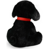 Rappa Plyšový pes labrador čierny s vodítkom 28 cm ECO-FRIENDLY