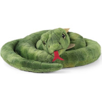 Rappa Plyšový had zelený 90 cm ECO-FRIENDLY