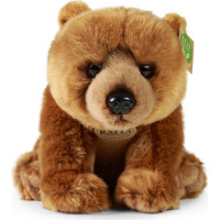 Rappa Plyšový medveď grizzly sediaci 30 cm ECO-FRIENDLY