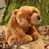 Rappa Plyšový medveď grizzly sediaci 30 cm ECO-FRIENDLY