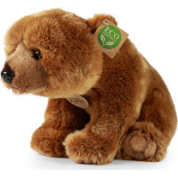 Rappa Plyšový medveď grizzly sediaci 30 cm ECO-FRIENDLY