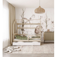 Detská Domčekové posteľ DOMČEK P - 160x80 cm - borovica