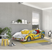 Detská posteľ auto ANTHONY 180x90 cm - žltá (8)