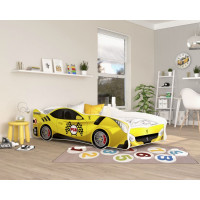 Detská posteľ auto HARRY 160x80 cm - žltá (22)