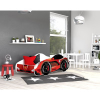 Detská posteľ auto JACK 140x70 cm - červená (14)