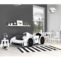 Detská posteľ auto JOE 140x70 cm - biela (12)