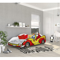 Detská posteľ auto SEAN 180x90 cm - červená (3)