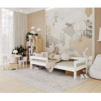 Detská posteľ so zásuvkou HUGO V - 160x80 cm - biela