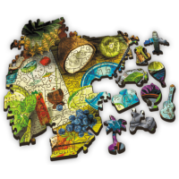 TREFL Drevené puzzle Farebné koktaily 501 dielikov