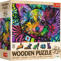 TREFL Drevené puzzle Farebné šteňa 501 dielikov