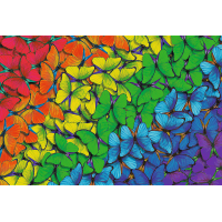 TREFL Drevené puzzle Dúhovie motýle 501 dielikov
