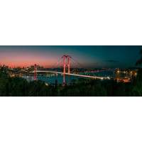 ART PUZZLE Panoramatické puzzle Nočné Istanbul 1000 dielikov