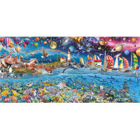 EDUCA Panoramatické puzzle Život 3000 dielikov
