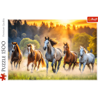 TREFL Puzzle Divé kone 1500 dielikov