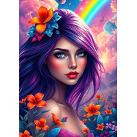 ALIPSON Puzzle Dúhová dievčina 500 dielikov