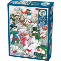 COBBLE HILL Puzzle Kopec plný snehuliaka 500 dielikov