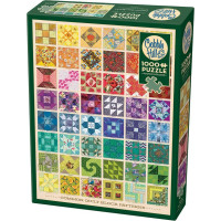 COBBLE HILL Puzzle Kocky prešívané deky 1000 dielikov