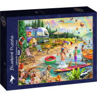 BLUEBIRD Puzzle Letné kempovanie pri jazere 500 dielikov