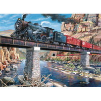 COBBLE HILL Puzzle Lokomotíva na moste 1000 dielikov